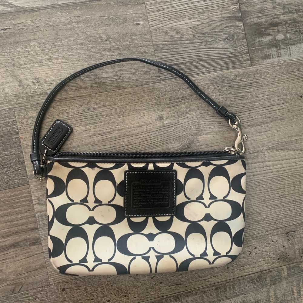 Coach Monogram Wristlet